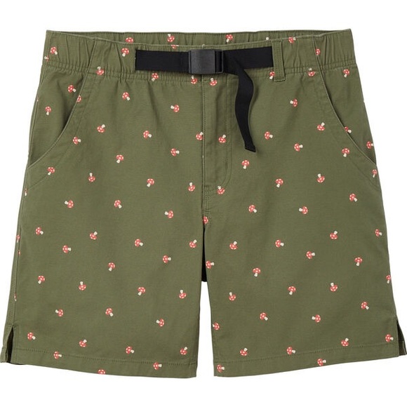 Duluth Trading Co Pants - Duluth Trading Co womens rootstock 7” belted shorts olive mushroom NWT